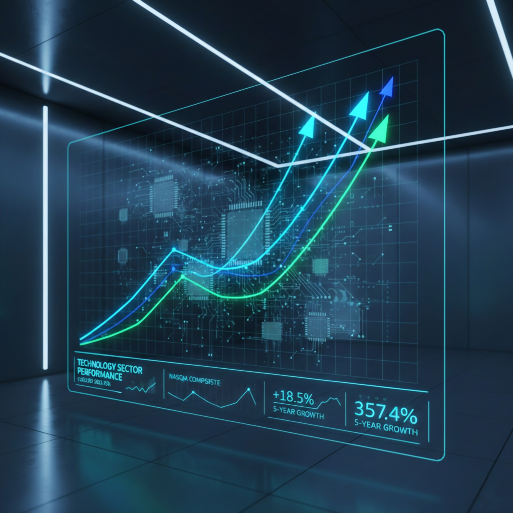 Tech stocks in 2026 showing top-performing big tech companies, Nvidia stock analysis, AI and semiconductor market trends, and U.S. stock market performance