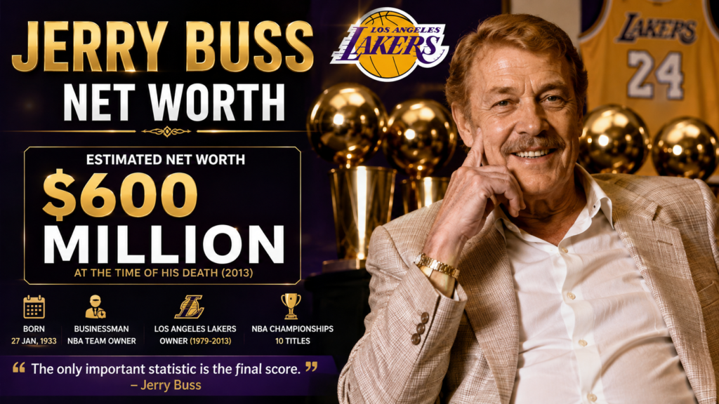 Jerry Buss Net Worth: $700 Million at Death, $10 Billion Lakers Legacy
