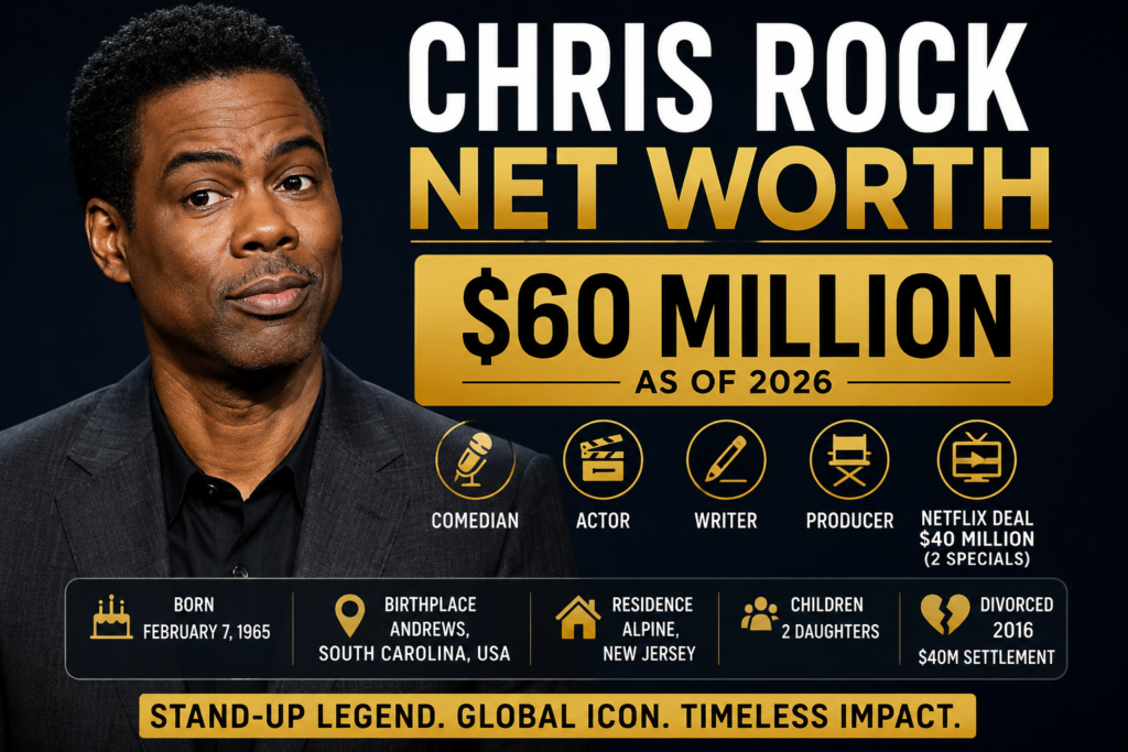 Chris Rock Net Worth 2026: $60 Million Biography, Career & Complete Wealth Breakdown