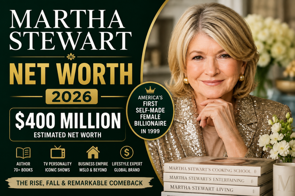 Martha Stewart Net Worth 2026: $400 Million, Career & Comeback