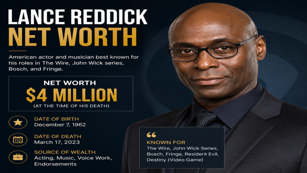 Lance Reddick Net Worth: The $3 Million Estate of a Hollywood Character Actor